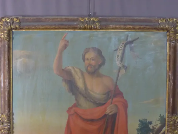 Tableau XIX Saint Jean Baptiste et l'agneau mystique cadre XVII