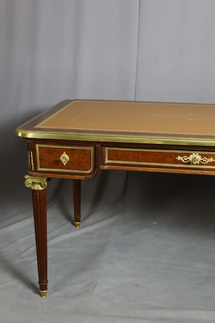 Bureau Louis XVI Acajou Moucheté XIX