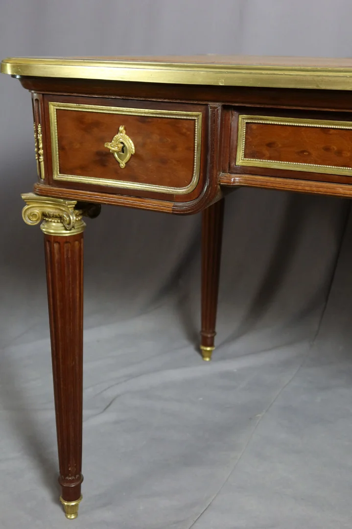 Bureau Louis XVI Acajou Moucheté XIX