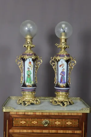PAIR OF 19th CENTURY LAMPS