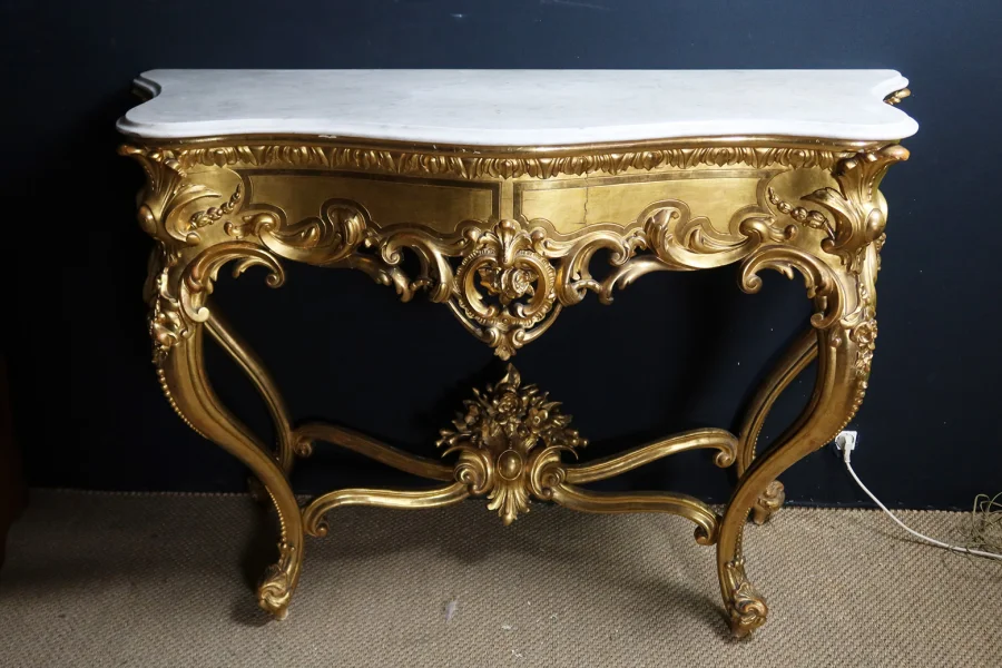Console Dorée Style Louis XV