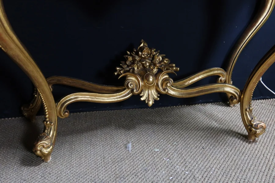 Console Dorée Style Louis XV