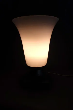 Lampe tulipe XX en opaline