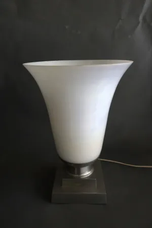 Lampe tulipe XX en opaline