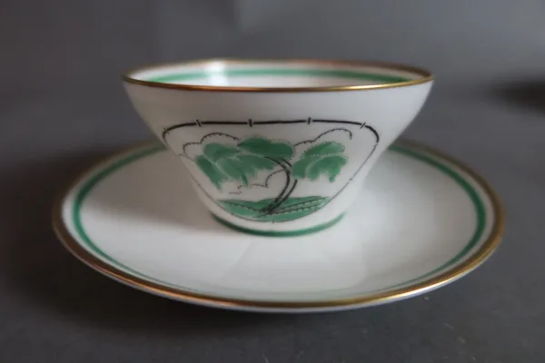 "Service à Thé et à dessert En Porcelaine Art Déco Rouard à Paris"