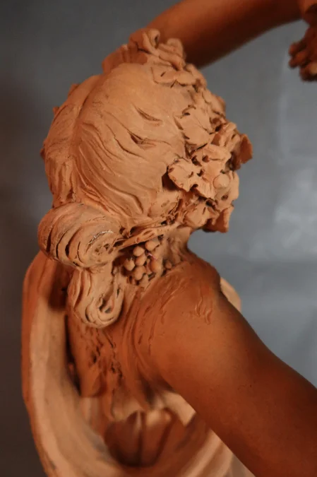 AARDEWERK SCULPTUUR gesigneerd JONCHERY