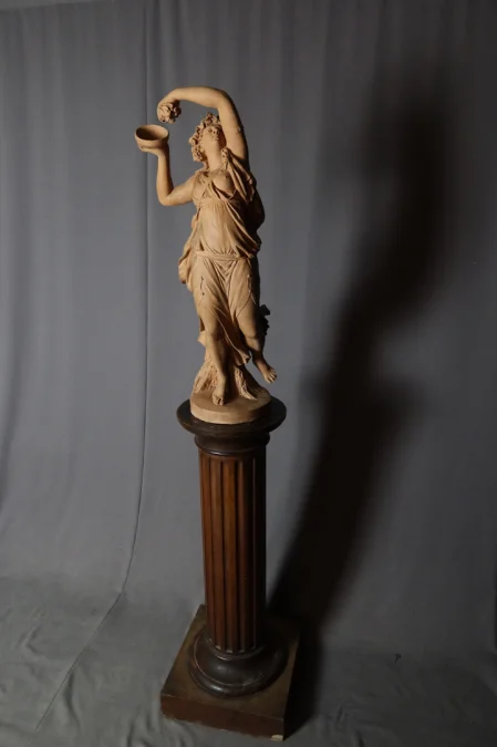 AARDEWERK SCULPTUUR gesigneerd JONCHERY