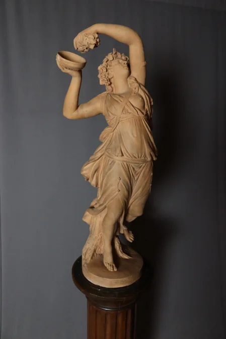 AARDEWERK SCULPTUUR gesigneerd JONCHERY
