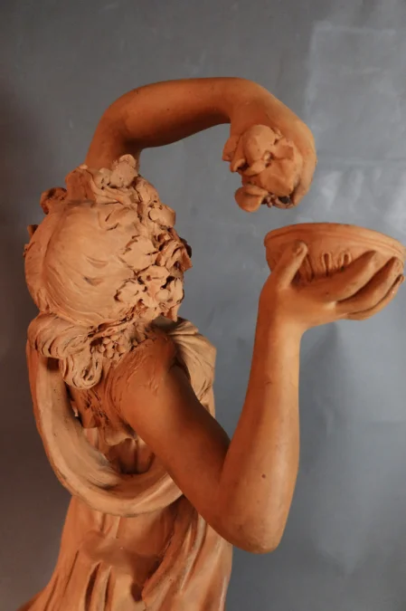 AARDEWERK SCULPTUUR gesigneerd JONCHERY