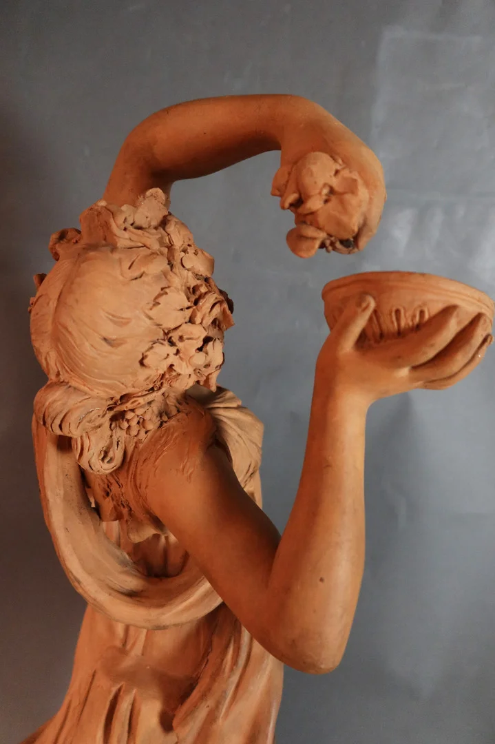 "Sculpture En Terre Cuite Signée Jonchery