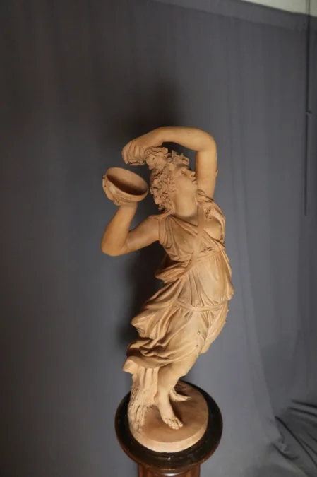 AARDEWERK SCULPTUUR gesigneerd JONCHERY
