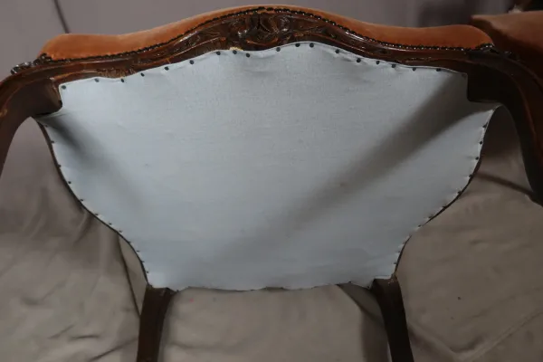 "Paire De Fauteuils Louis XV époque XVIII"
