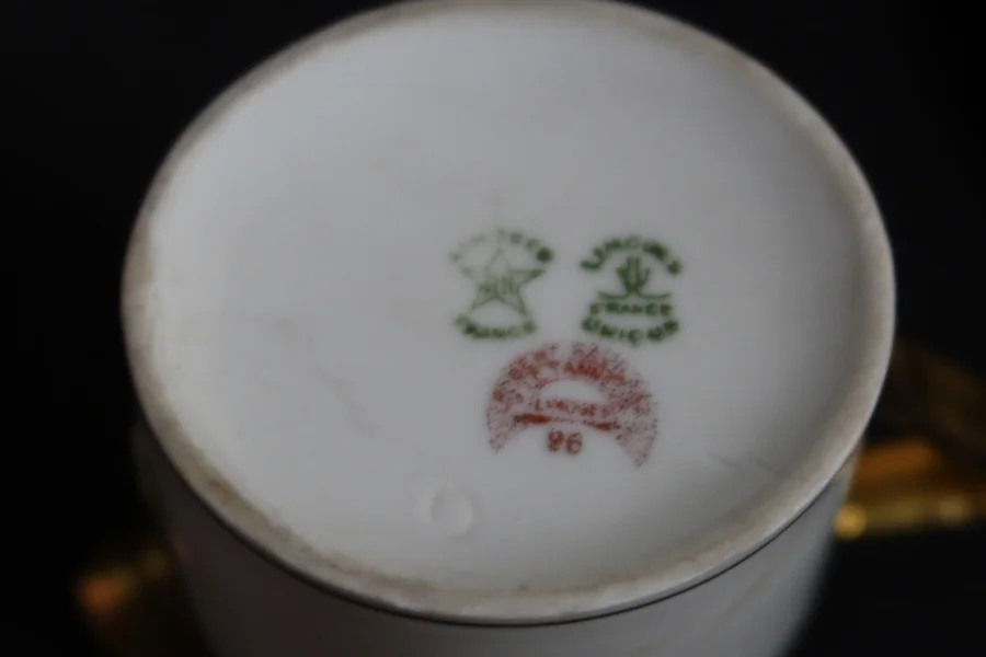 Service à thé art déco porcelaine