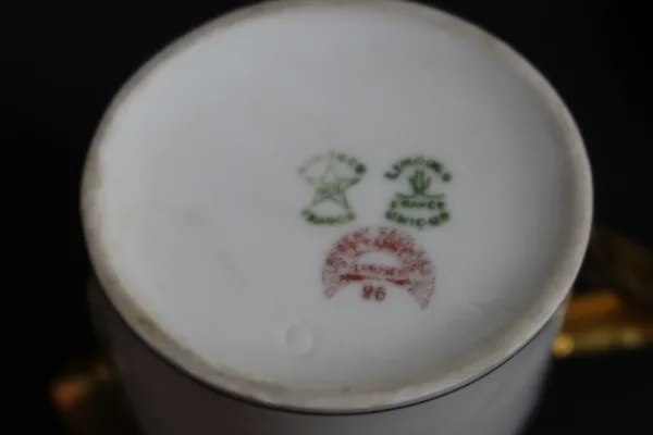 Service à thé art déco porcelaine