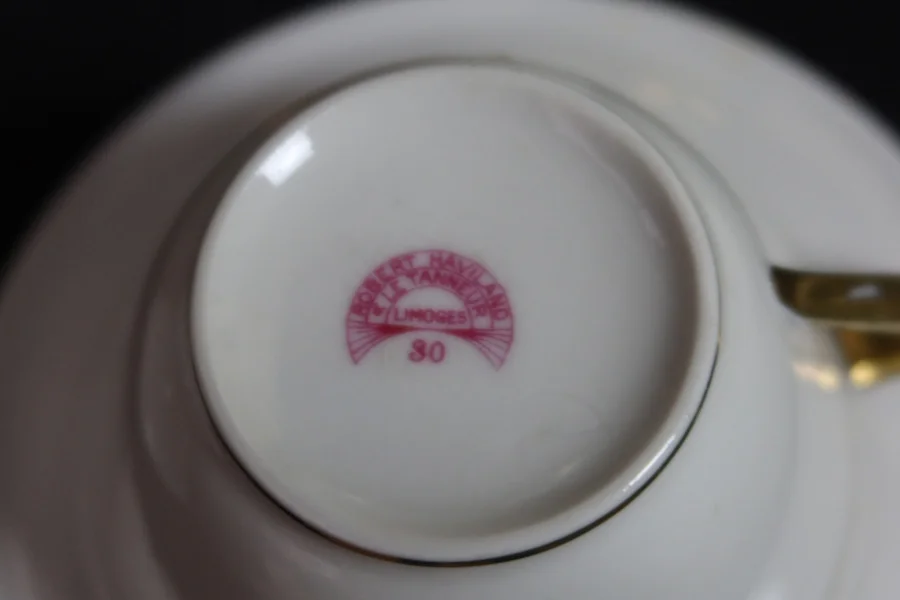 Service à thé art déco porcelaine