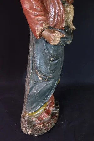 "Sculpture " Vierge à l'enfant " XVIII"