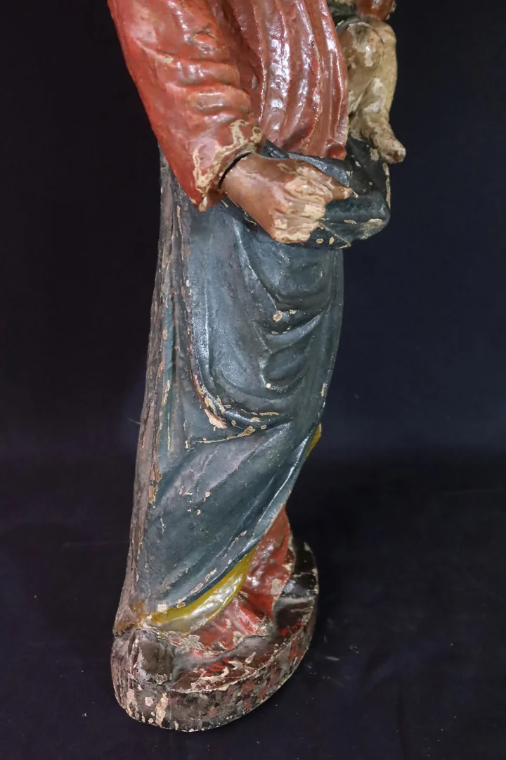 "Sculpture " Vierge à l'enfant " XVIII"
