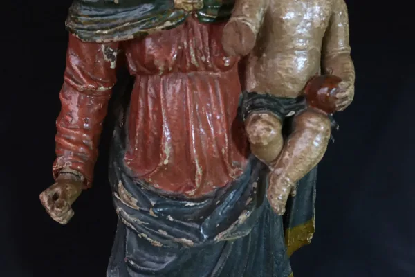 "Sculpture " Vierge à l'enfant " XVIII"