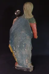 SCULTURA IN QUERCIA della VERGINE CON IL BAMBINO