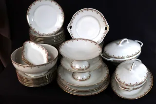 "Service De Table En Porcelaine 57 Pièces"