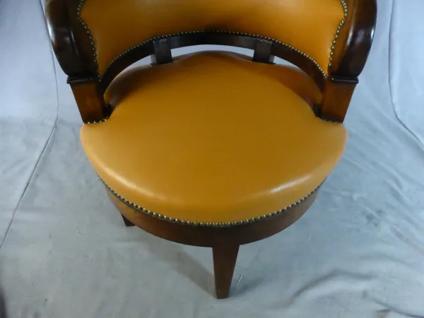 Fauteuil De Bureau tournant Restauration Début XIX
