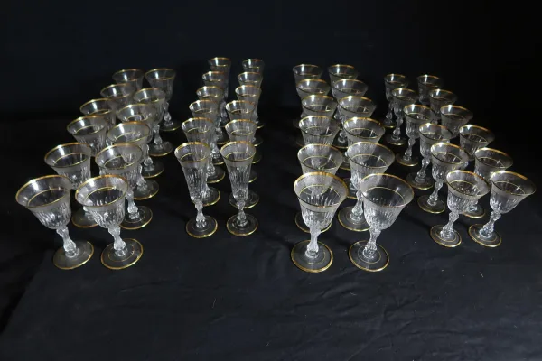 "Service De Verres En Cristal De Saint Louis