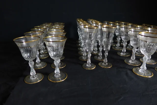 "Service De Verres En Cristal De Saint Louis