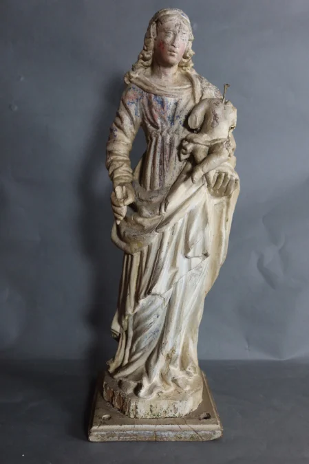 MADONNA CON BAMBINO DEL XVII SECOLO