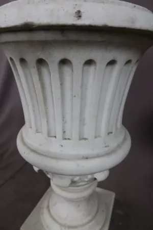 Paire De vases Médicis En Marbre