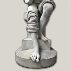 MARMORSKULPTUR signiert E. MANNINI 1887