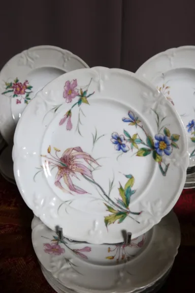 Service De Table En Porcelaine 57 Pièces Maison Pouyat Limoges XIX