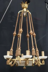 BRONZO DORATO E ALABASTRO CHIARO