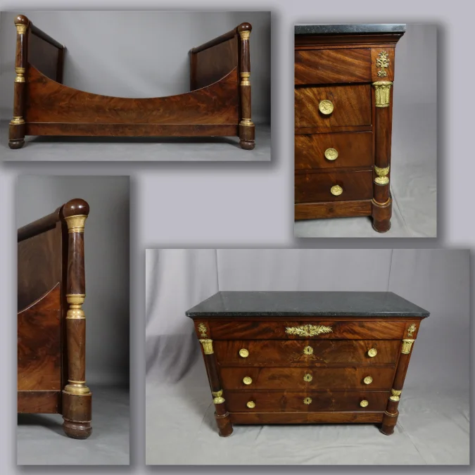 FRENCH EMPIRE STYLE  BED