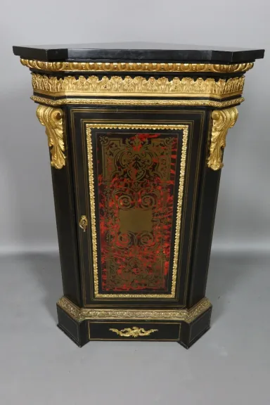 Encoignure d'époque Napoléon III En Marqueterie