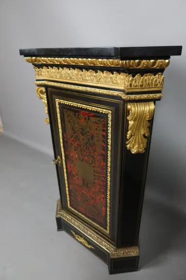 Encoignure d'époque Napoléon III En Marqueterie