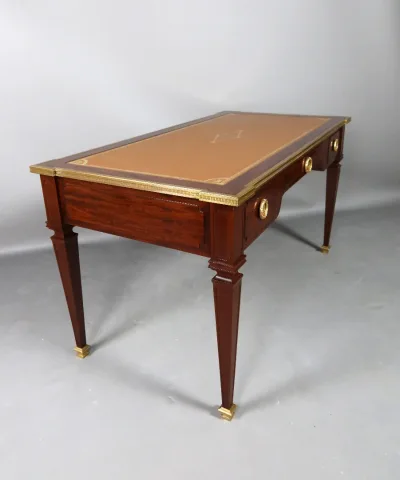 Bureau Sormani De Style Louis XVI En Acajou