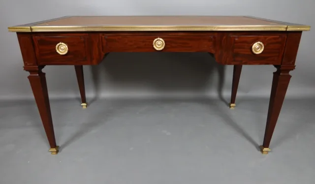 Bureau Sormani De Style Louis XVI En Acajou
