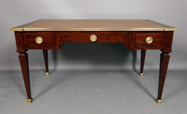 Bureau Sormani De Style Louis XVI En Acajou