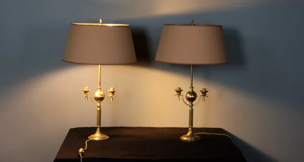 Paire De Lampes Néo-classique