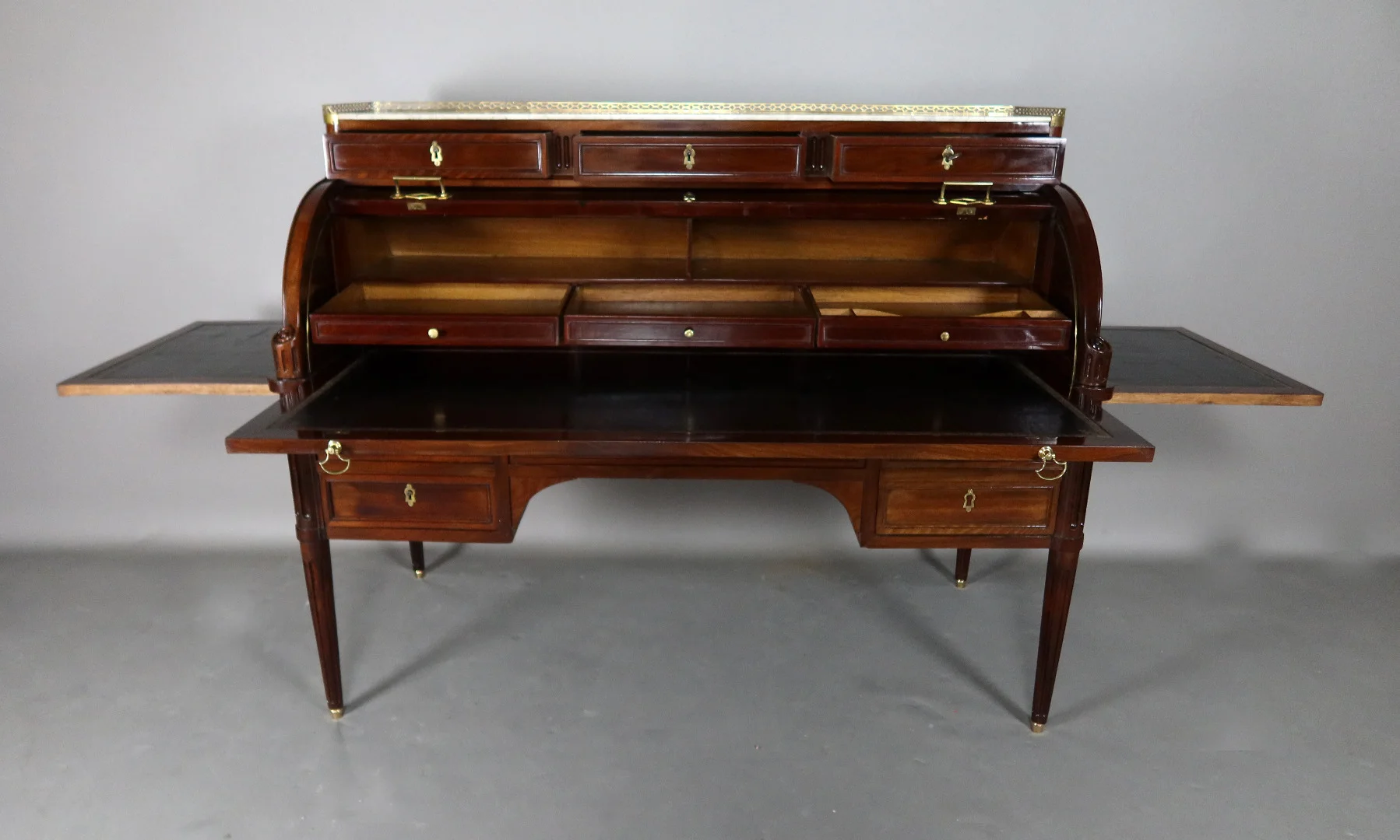 LOUIS XVI PERIOD CYLINDER TOP DESK