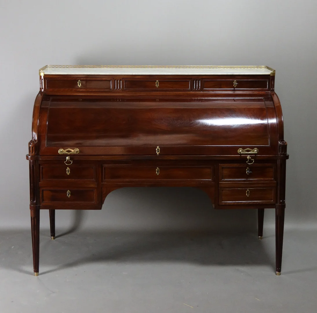 LOUIS XVI PERIOD CYLINDER TOP DESK
