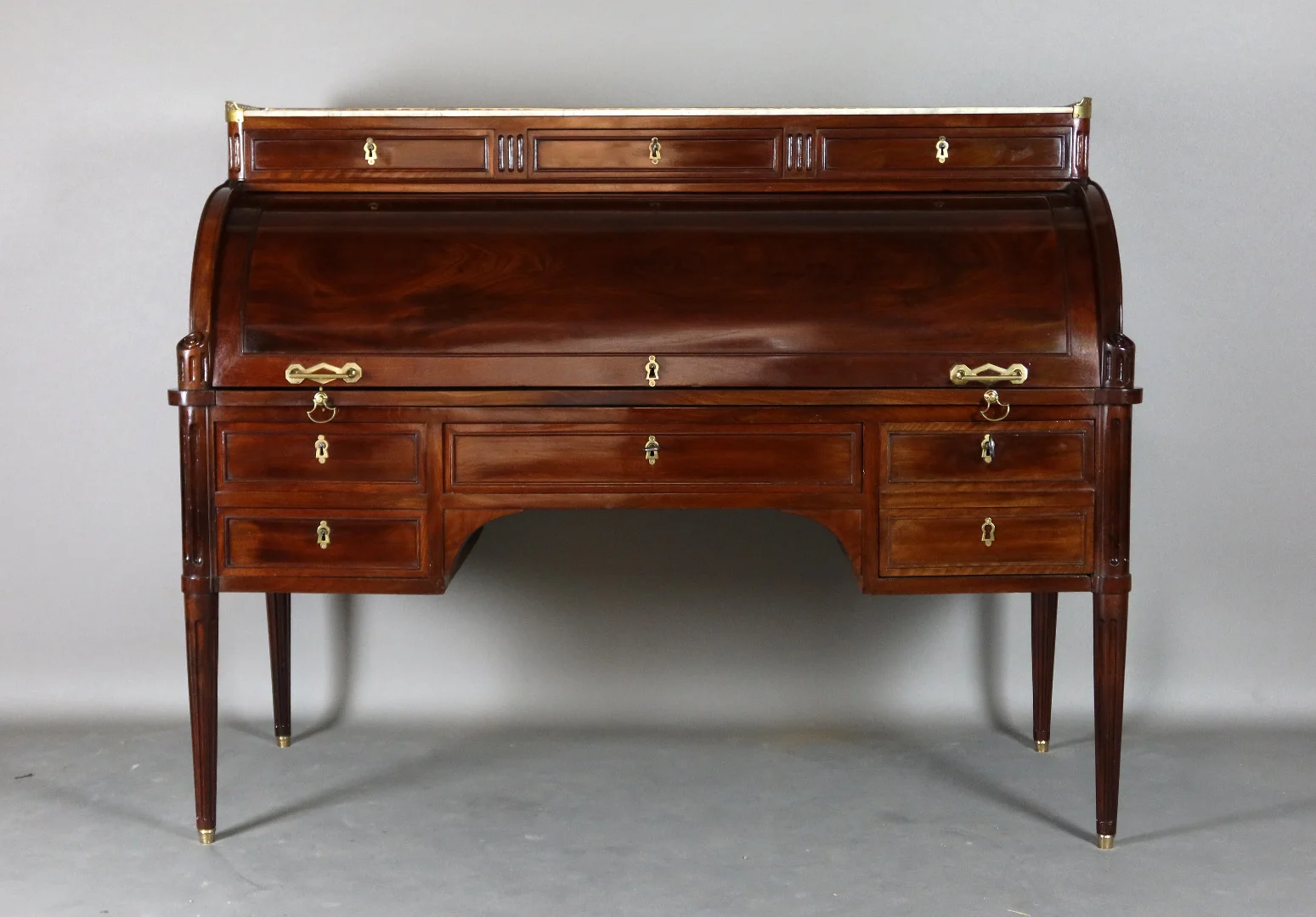 LOUIS XVI PERIOD CYLINDER TOP DESK