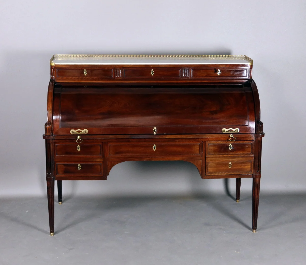 LOUIS XVI PERIOD CYLINDER TOP DESK