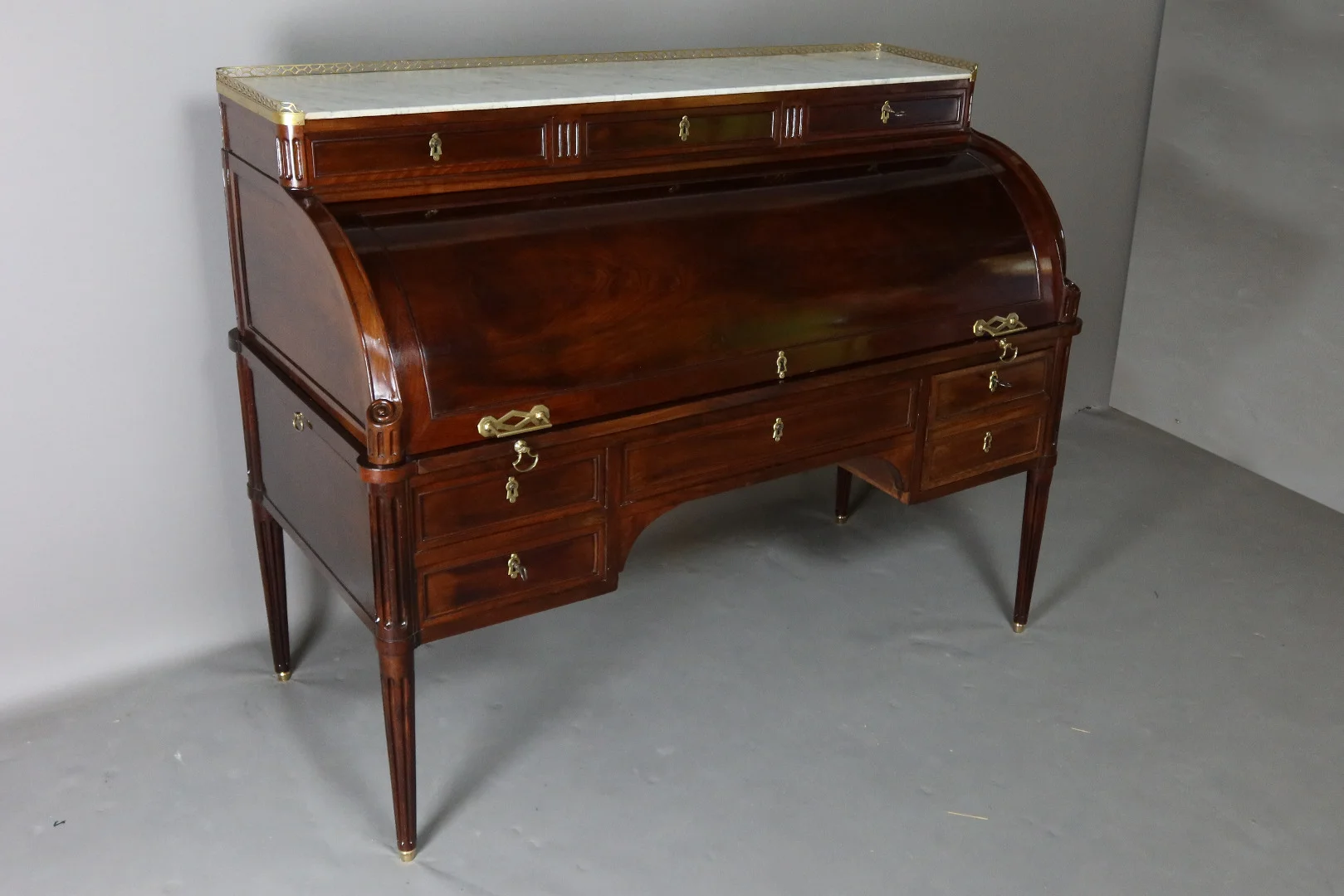 LOUIS XVI PERIOD CYLINDER TOP DESK
