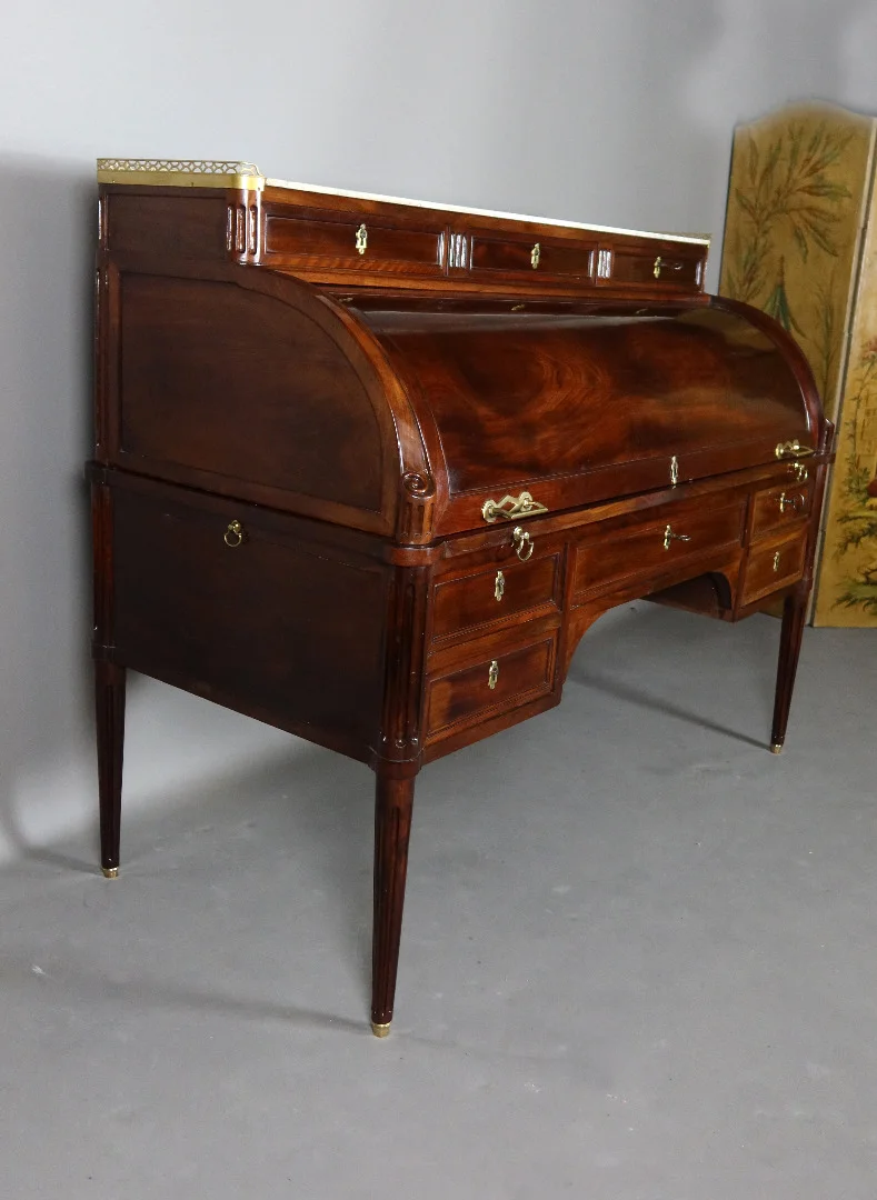 LOUIS XVI PERIOD CYLINDER TOP DESK