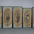 Cinq Panneaux d'Un Décor De Papier Peint Vers 1865