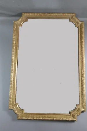 MIROIR BOIS DORE