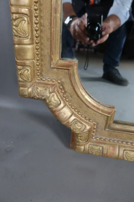 MIROIR BOIS DORE
