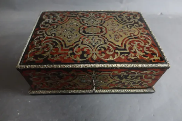 Coffret En Marqueterie Style Boulle signé Alphonse Giroux"