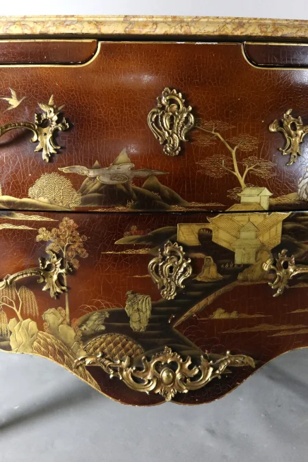 Commode En Laque Signée Comelli Walter